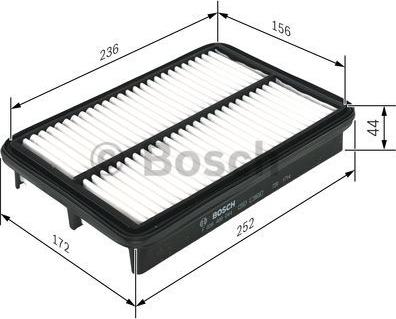 BOSCH F 026 400 044 - Filtro aria www.autoricambit.com