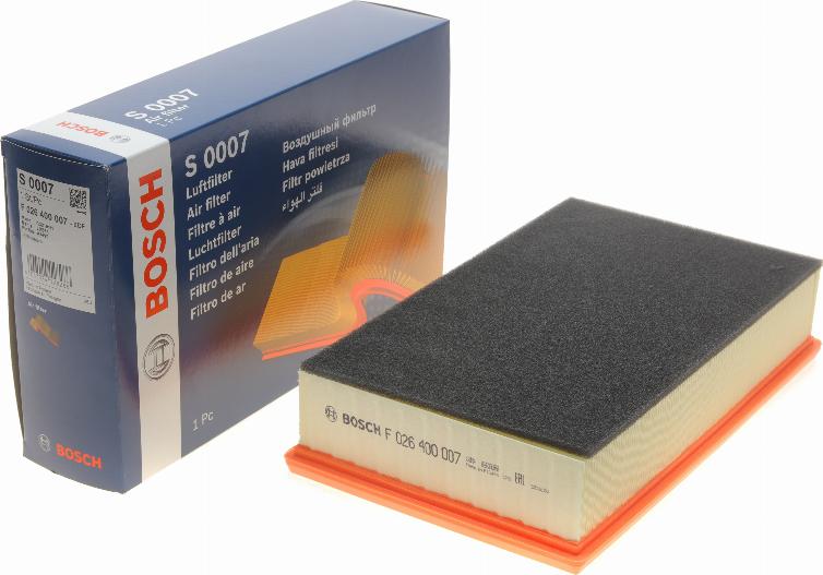 BOSCH F 026 400 007 - Filtro aria www.autoricambit.com