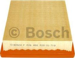 BOSCH F 026 400 025 - Filtro aria www.autoricambit.com