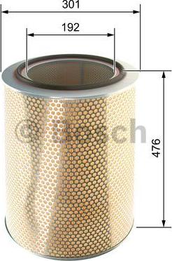 BOSCH F 026 400 076 - Filtro aria www.autoricambit.com