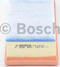 BOSCH F 026 400 157 - Filtro aria www.autoricambit.com