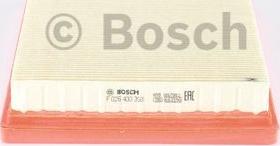 BOSCH F 026 400 358 - Filtro aria www.autoricambit.com