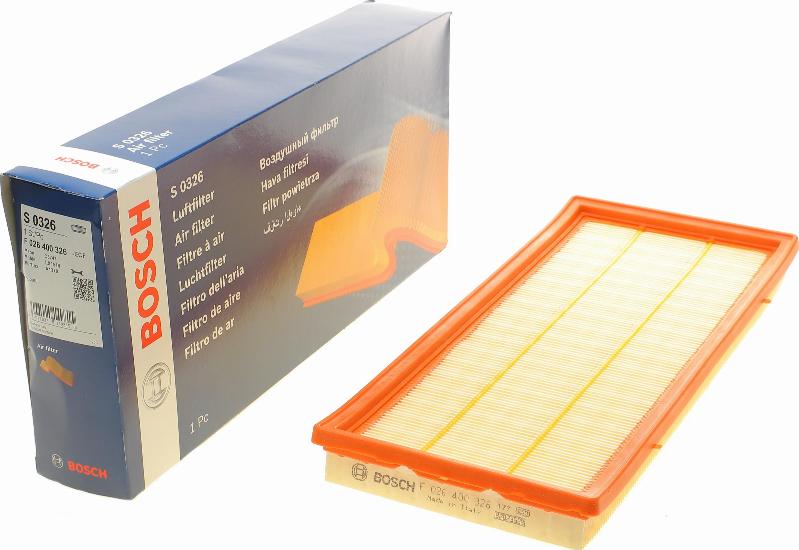 BOSCH F 026 400 326 - Filtro aria www.autoricambit.com