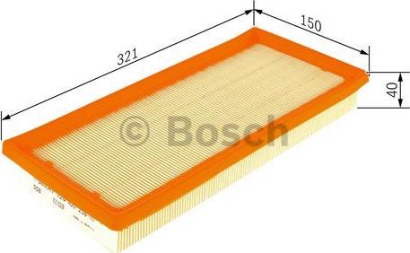 BOSCH F 026 400 258 - Filtro aria www.autoricambit.com