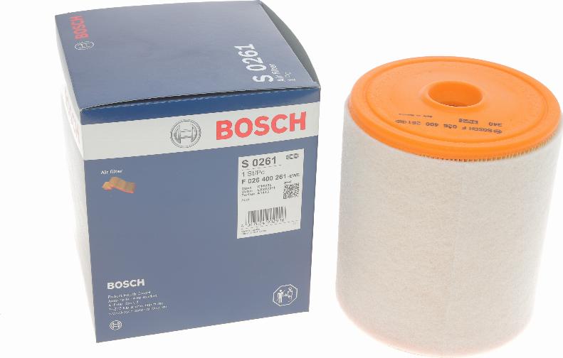 BOSCH F 026 400 261 - Filtro aria www.autoricambit.com