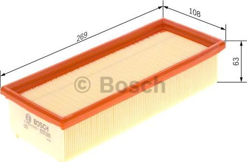 BOSCH F 026 400 263 - Filtro aria www.autoricambit.com