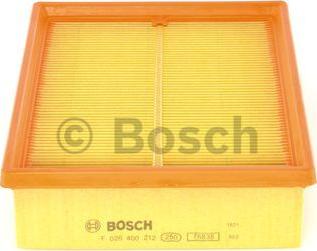 BOSCH F 026 400 212 - Filtro aria www.autoricambit.com