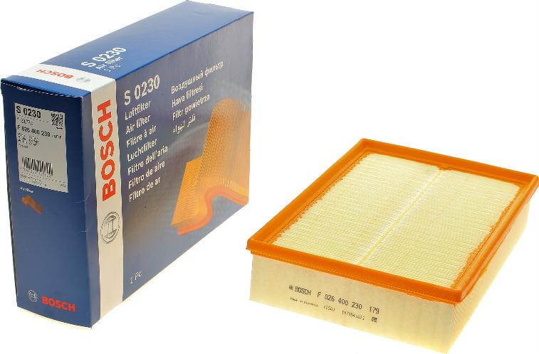 BOSCH F 026 400 230 - Filtro aria www.autoricambit.com