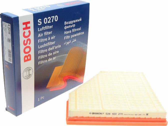 BOSCH F 026 400 270 - Filtro aria www.autoricambit.com