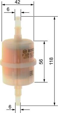 BOSCH F 026 403 169 - Filtro carburante www.autoricambit.com