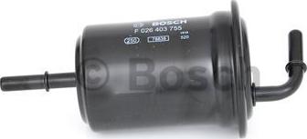 BOSCH F 026 403 755 - Filtro carburante www.autoricambit.com