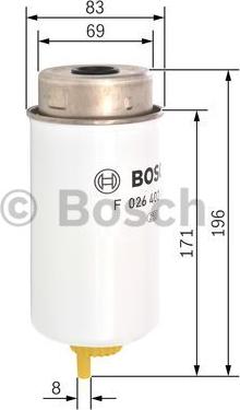 BOSCH F 026 402 040 - Filtro carburante www.autoricambit.com