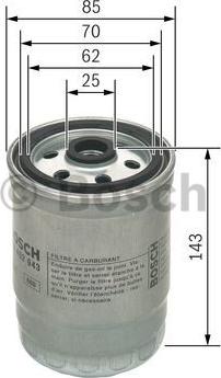 BOSCH F 026 402 043 - Filtro carburante www.autoricambit.com