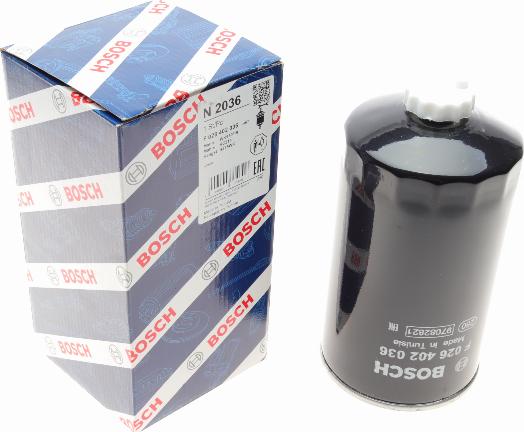 BOSCH F 026 402 036 - Filtro carburante www.autoricambit.com