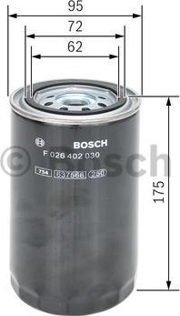 BOSCH F 026 402 030 - Filtro carburante www.autoricambit.com