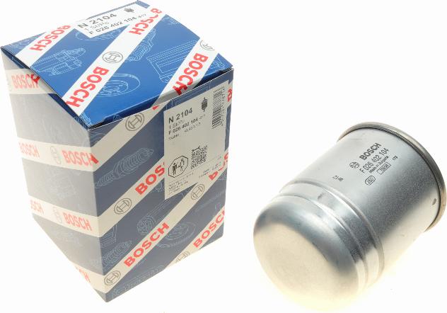 BOSCH F 026 402 104 - Filtro carburante www.autoricambit.com