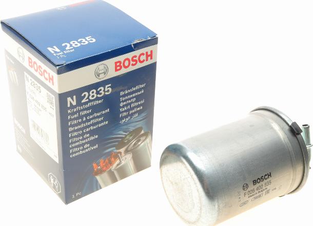 BOSCH F 026 402 835 - Filtro carburante www.autoricambit.com