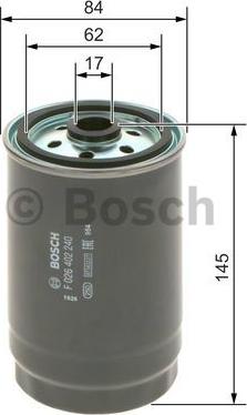 BOSCH F 026 402 240 - Filtro carburante www.autoricambit.com