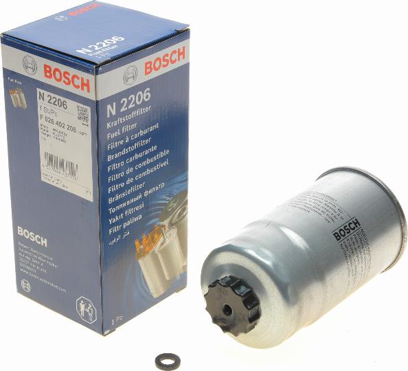 BOSCH F 026 402 206 - Filtro carburante www.autoricambit.com