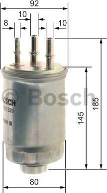 BOSCH F 026 402 229 - Filtro carburante www.autoricambit.com