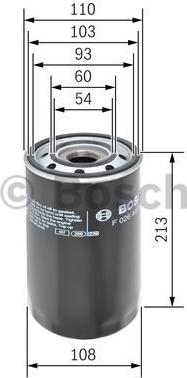 BOSCH F 026 407 049 - Filtro olio www.autoricambit.com