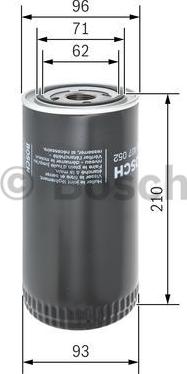 BOSCH F 026 407 052 - Filtro olio www.autoricambit.com