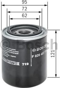 BOSCH F 026 407 198 - Filtro olio www.autoricambit.com