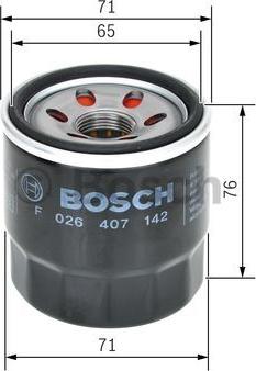 BOSCH F 026 407 142 - Filtro olio www.autoricambit.com