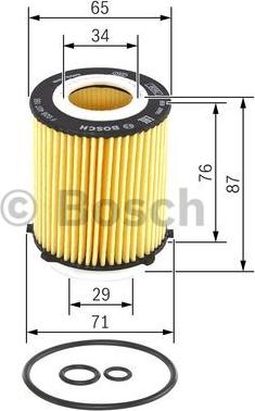 BOSCH F 026 407 166 - Filtro olio www.autoricambit.com