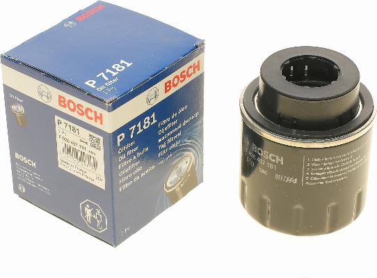 BOSCH F 026 407 181 - Filtro olio www.autoricambit.com