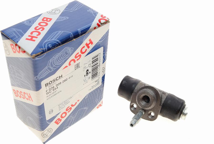 BOSCH F 026 009 260 - Cilindretto freno www.autoricambit.com