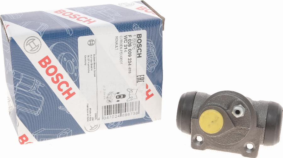 BOSCH F 026 009 234 - Cilindretto freno www.autoricambit.com