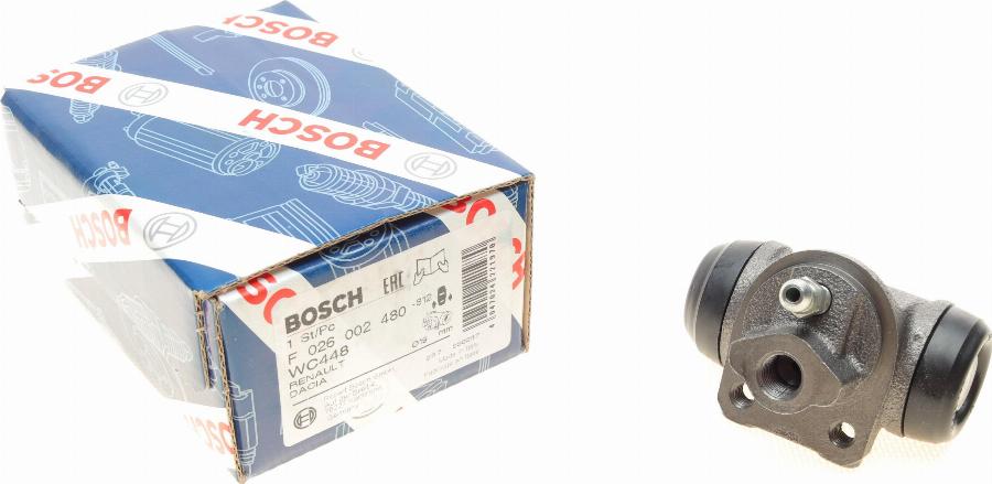 BOSCH F 026 002 480 - Cilindretto freno www.autoricambit.com