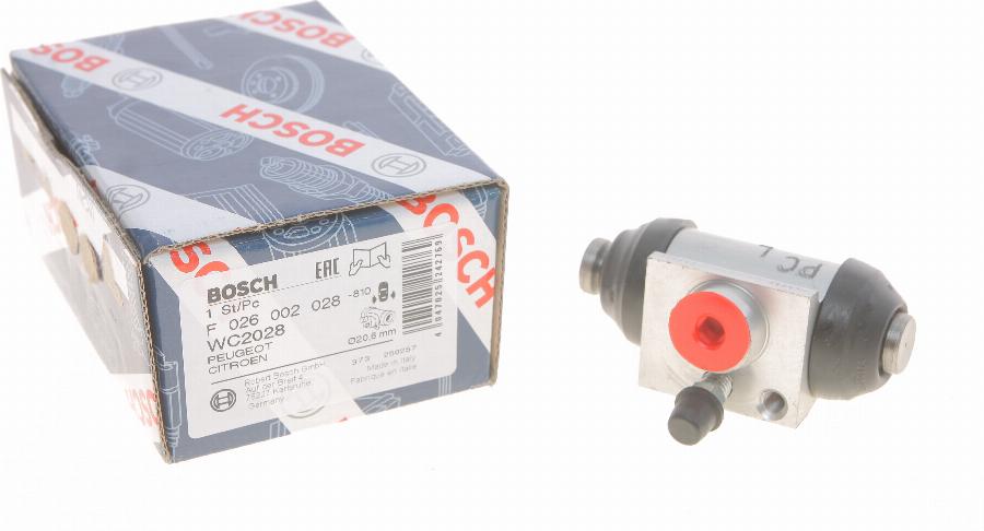 BOSCH F 026 002 028 - Cilindretto freno www.autoricambit.com