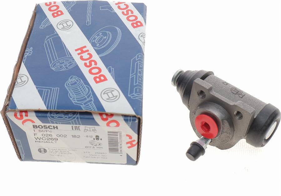 BOSCH F 026 002 182 - Cilindretto freno www.autoricambit.com