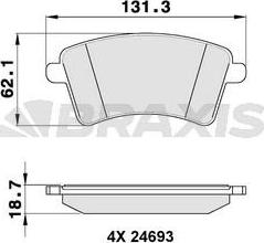 Mercedes-Benz 4154210310 - Kit pastiglie freno, Freno a disco www.autoricambit.com