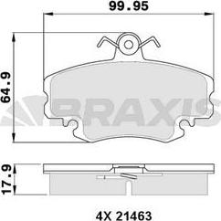 Valeo 671155 - Kit pastiglie freno, Freno a disco www.autoricambit.com