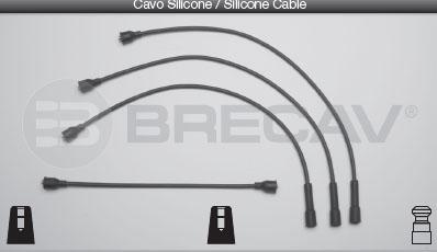 Brecav 25.505 - Kit cavi accensione www.autoricambit.com