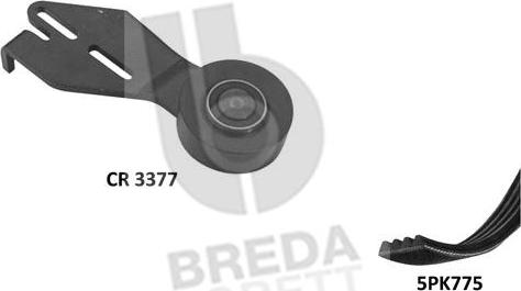 Breda Lorett KCA0009 - Kit Cinghie Poly-V www.autoricambit.com