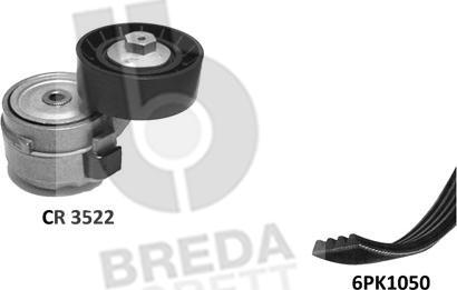 Breda Lorett KCA0012 - Kit Cinghie Poly-V www.autoricambit.com