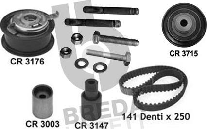 Breda Lorett KCD0598 - Kit cinghie dentate www.autoricambit.com