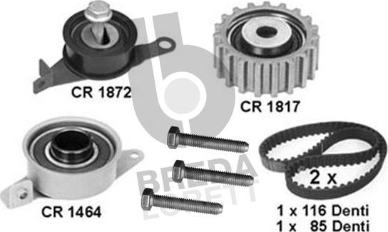 Breda Lorett KCD0010 - Kit cinghie dentate www.autoricambit.com