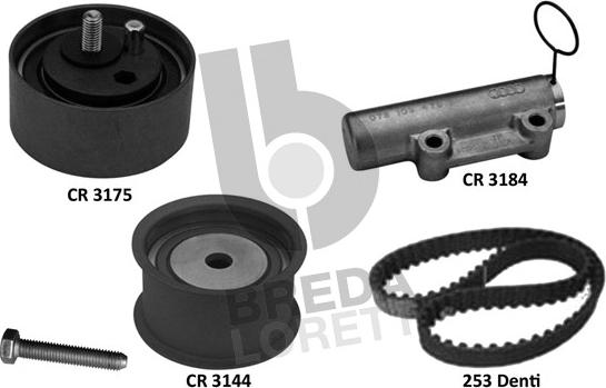 Breda Lorett KCD0747 - Kit cinghie dentate www.autoricambit.com