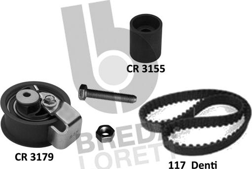 Breda Lorett KCD0769 - Kit cinghie dentate www.autoricambit.com