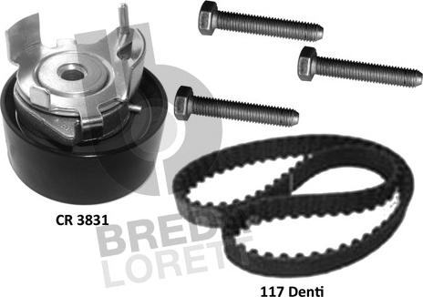 Breda Lorett KCD0724 - Kit cinghie dentate www.autoricambit.com