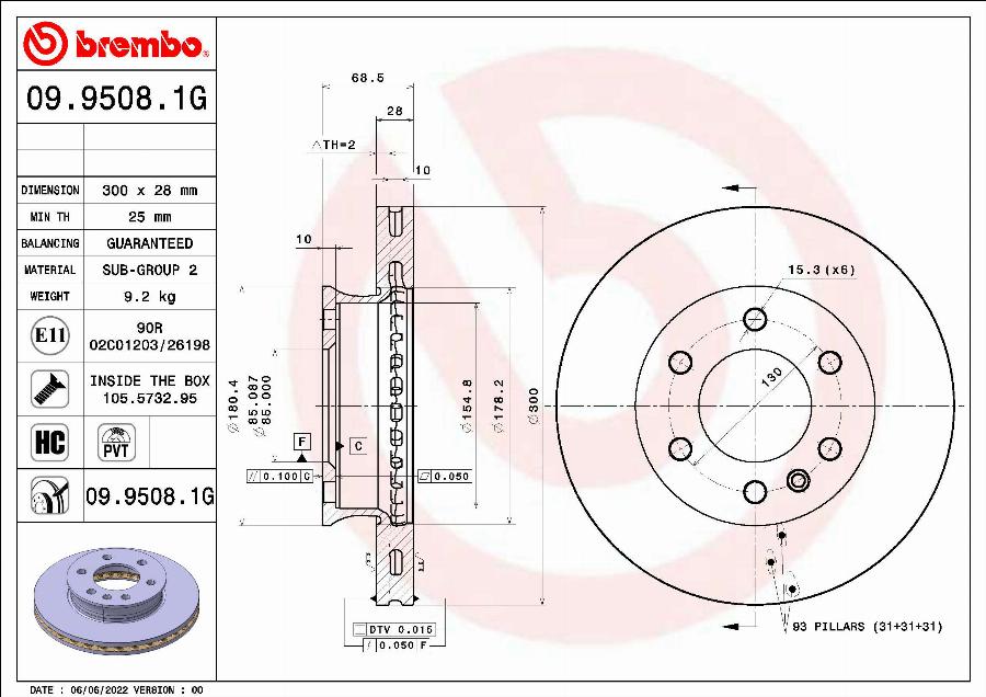 Brembo KT 10 025 - Kit freno, Freno a disco www.autoricambit.com