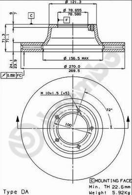 Brembo 09.2943.10 - Discofreno www.autoricambit.com