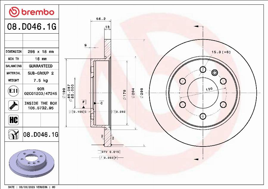 Brembo KT 10 056 - Kit freno, Freno a disco www.autoricambit.com