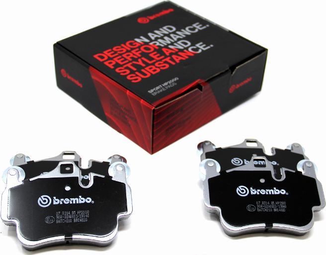 Brembo 07.B314.85 - Kit pastiglie freno per elevate prestazioni www.autoricambit.com