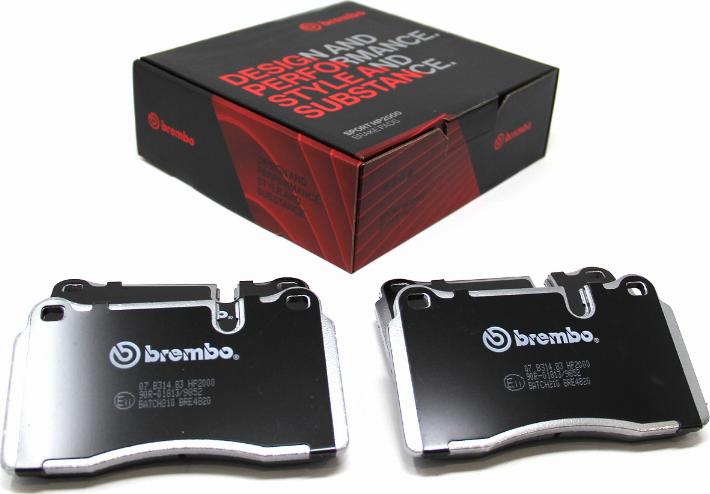 Brembo 07.B314.83 - Kit pastiglie freno per elevate prestazioni www.autoricambit.com